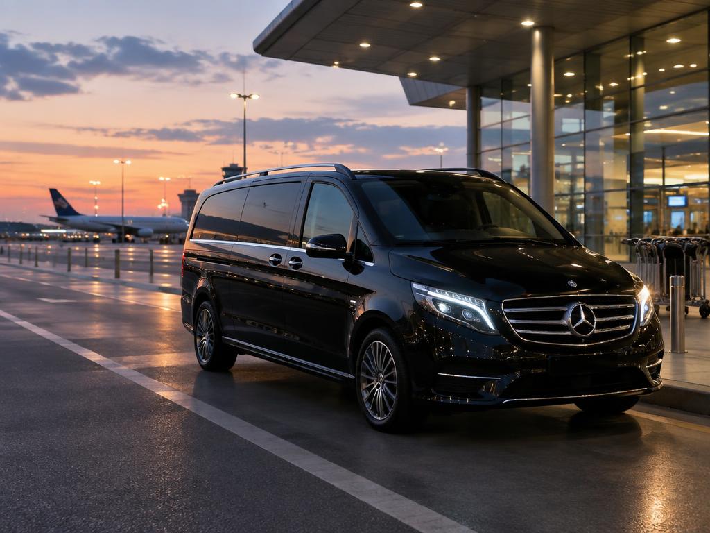 VIP airport transfer van